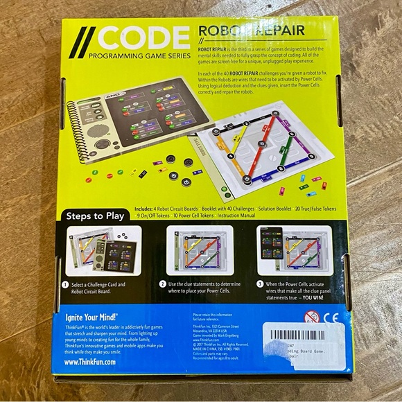 Thinkfun Robot Repair Code Programming Game Series Age 8 to Adult New - Picture 2 of 3